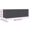 vidaXL TV-Schrank Grau 100x30x30 cm Holzwerkstoff