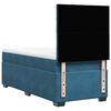 vidaXL Boxspringbett mit Matratze Blau 80x200 cm Samt