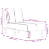 vidaXL Chaiselongue Schwarz Samt