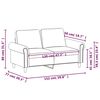vidaXL 2-Sitzer-Sofa Hellgrau 120 cm Samt