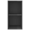vidaXL TV-Wandschrank Hochglanz-Grau 37x37x72 cm Holzwerkstoff