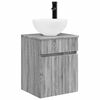 vidaXL Wandmontierte Waschbecken-Vanit&auml;t Grau Sonoma 39 x 41 x 64,5 cm