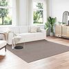 vidaXL Bereichsteppiche Quadratisch LUGO Taupe 240 x 240 cm Polyester