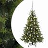 vidaXL K&uuml;nstlicher Weihnachtsbaum mit Weihnachtskugel 120 cm 150 LEDs