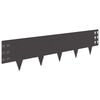 vidaXL Raseneinfassung 30 pcs 100 x 25 cm Stahl Schwarz