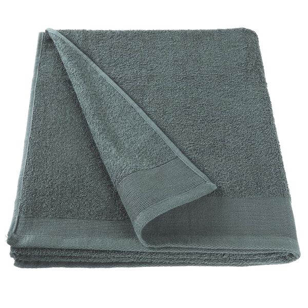 vidaXL Duschtücher 5 Stk. Baumwolle 450 g/m² 70 x 140 cm Grün