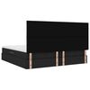 vidaXL Aufbewahrungsbett mit Matratze Schwarz 200 x 200 cm Polyester