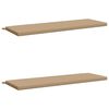 vidaXL Bankkissen SOEST 2 stk. 100 % Polyester Sand 150 x 50 x 5 cm