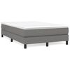 vidaXL Boxspringbettgestell Dunkelgrau 120x200 cm Stoff