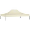 vidaXL Partyzelt-Dach 4x3 m Creme 270 g/m²
