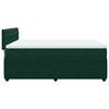 vidaXL Boxspringbett mit Matratze Dunkelgr&uuml;n 140x190 cm Samt