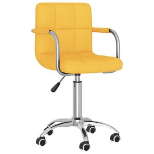 vidaXL B&uuml;rostuhl Drehbar Senfgelb Stoff
