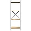 vidaXL B&uuml;cherregal Sonoma-Eiche 40 x 30 x 119 cm Holzwerkstoff