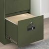 vidaXL Aktenschrank Olive Gr&uuml;n 44 x 50 x 74,5 cm Kaltgewalzter Stahl