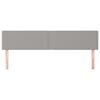 vidaXL Kopfteile 2 Stk. Hellgrau 90x5x78/88 cm Stoff