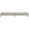 vidaXL Bettgestell ohne Matratze Hellgrau 100x200 cm Stoff