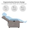 vidaXL Relaxsessel mit Aufstehhilfe Elektrisch Taupe Stoff