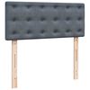 vidaXL Ottoman-Bett mit Matratze Dunkelgrau 120x200 cm Samt