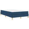vidaXL Boxspringbett mit Matratze Blau 120 x 200 cm Stoff