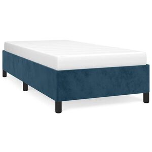 vidaXL Bettgestell ohne Matratze Dunkelblau 100x200 cm Samt