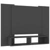 vidaXL TV-Wandschrank Grau 120x23,5x90 cm Holzwerkstoff