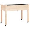 vidaXL Pflanzk&uuml;bel mit Einsatz und Rollen 118x59x80cm Massivholz Tanne
