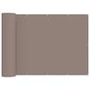 vidaXL Balkon-Sichtschutz 1,8 x 15 m Stoff mit PU-Beschichtung Taupe