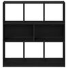 vidaXL B&uuml;cherregal Schwarz Eichen-Optik 97,5x29,5x100 cm Holzwerkstoff