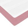 vidaXL Boxspringbett mit Matratze Rosa 140 x 220 cm Stoff