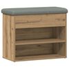vidaXL Schuhbank Artisan-Eiche 62x32x50 cm Holzwerkstoff