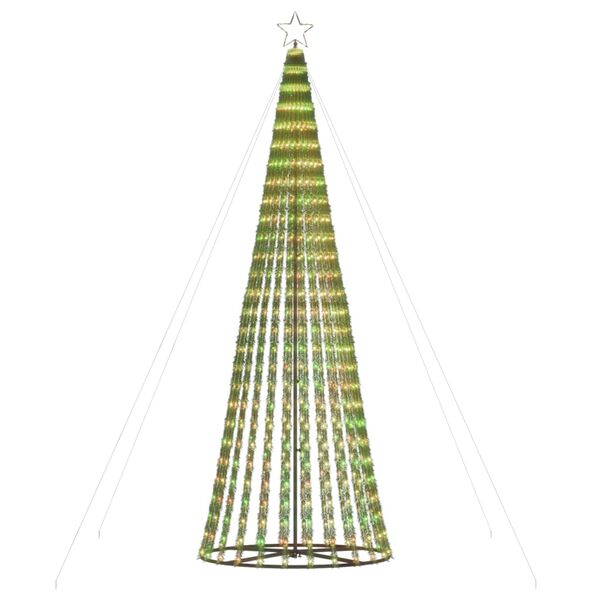 vidaXL LED Weihnachtsbaum 688 LEDs Mehrfarbig 300 cm