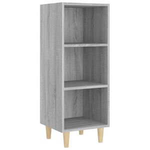 vidaXL Sideboard Grau Sonoma 34,5x32,5x90 cm Holzwerkstoff