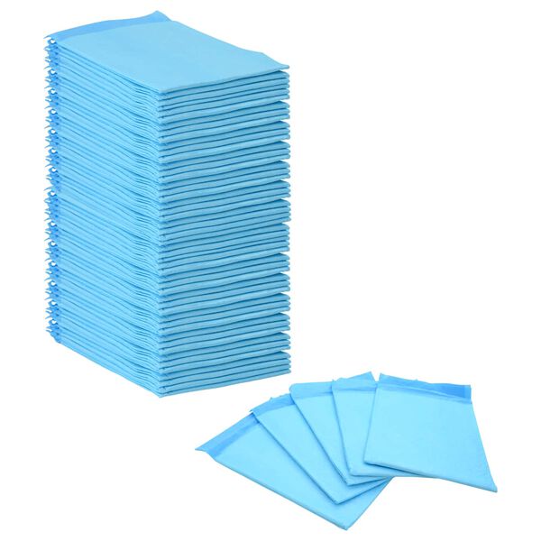 vidaXL Haustier Training Pad 50 pcs Blau und Weiß 60 x 60 cm