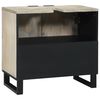 vidaXL Waschbeckenschrank mit Regal Weiß 62 x 33 x 58 cm Holzwerkstoff