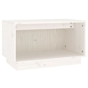vidaXL TV-Schrank Wei&szlig; 60x35x35 cm Massivholz Kiefer