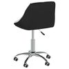 vidaXL Esszimmerstuhl Drehbar Wei&szlig; und Schwarz Kunstleder