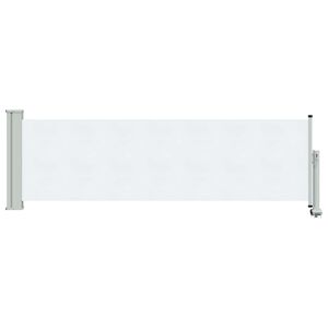 vidaXL Seitenmarkise 60 x 300 cm Rechtwinklig Wei&szlig;