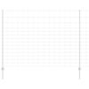 vidaXL Zaun mit Pfosten Silber 1.6 x 25 m Stahl