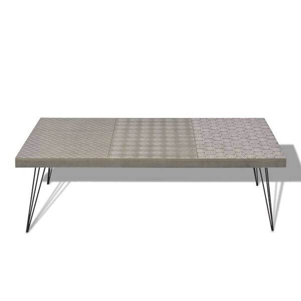 vidaXL Couchtisch 120x60x38 cm Grau