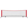 vidaXL Tennisnetz Schwarz und Rot 301 x 90.5 x 87 cm Polyester