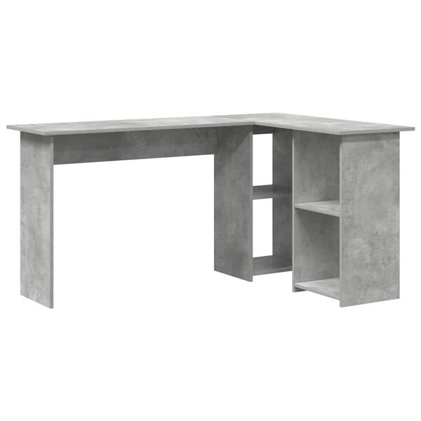 vidaXL Schreibtisch Beton Grau 142 x 102 x 73 cm Holzwerkstoff