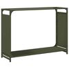 vidaXL Brennholzregal Olivgr&uuml;n 90x28x65 cm Kaltgewalzter Stahl
