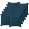 vidaXL Kissen mit Kissen HOUTEN 12 Stk. Blau Samt