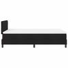 vidaXL Boxspringbett mit Matratze mit LED Schwarz 120 x 200 cm Stoff