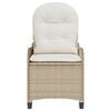 vidaXL Relaxsessel Beige 56 x 66 x 95cm Poly-Rattan