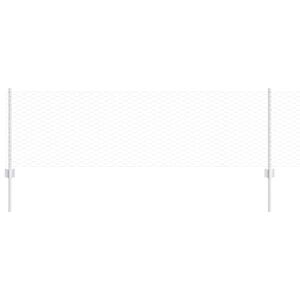 vidaXL Zaun mit Pfosten Silber