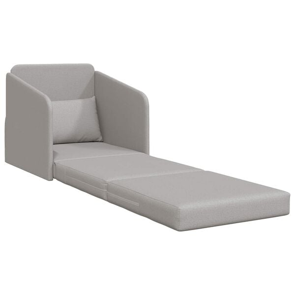 vidaXL Schlafsofa 60cm Wolkengrau Stoff