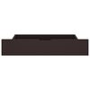 vidaXL Massivholzbett mit 4 Schubladen Dunkelbraun 180x200 cm Kiefer