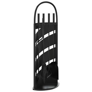 vidaXL 5-teiliges Kaminbesteck-Set 23 x 15 x 66 cm Stahl