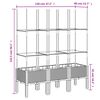 vidaXL Pflanzk&uuml;bel mit Rankgitter Braun 120x40x142,5 cm PP